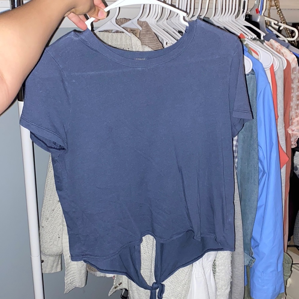 Aerie Blue Beach Shirt (Size Medium)